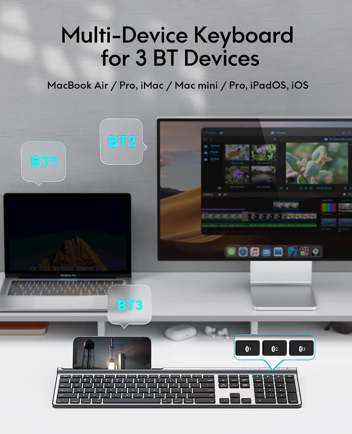 Wireless Bluetooth Keyboard for Mac