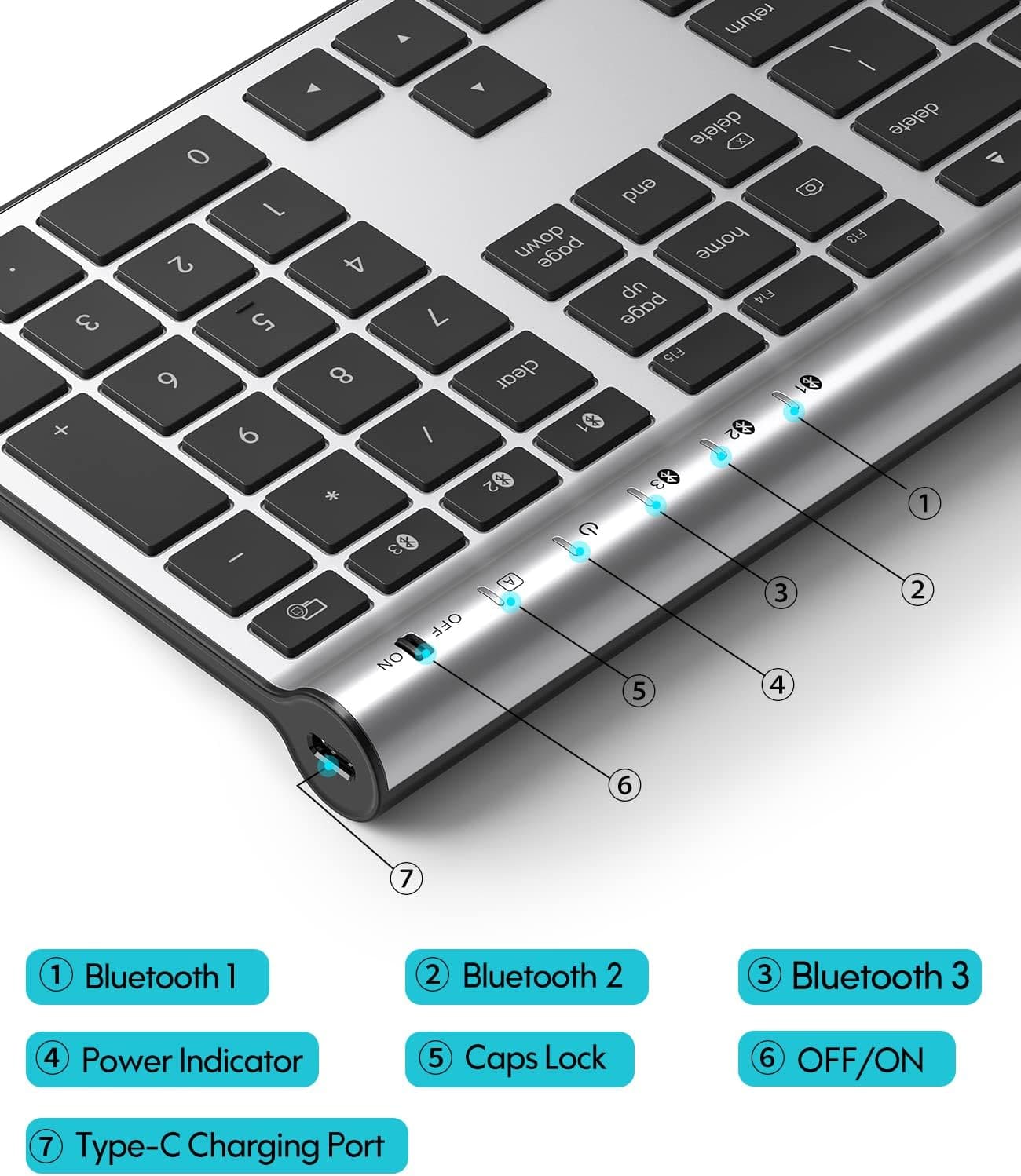 Wireless Bluetooth Keyboard for Mac
