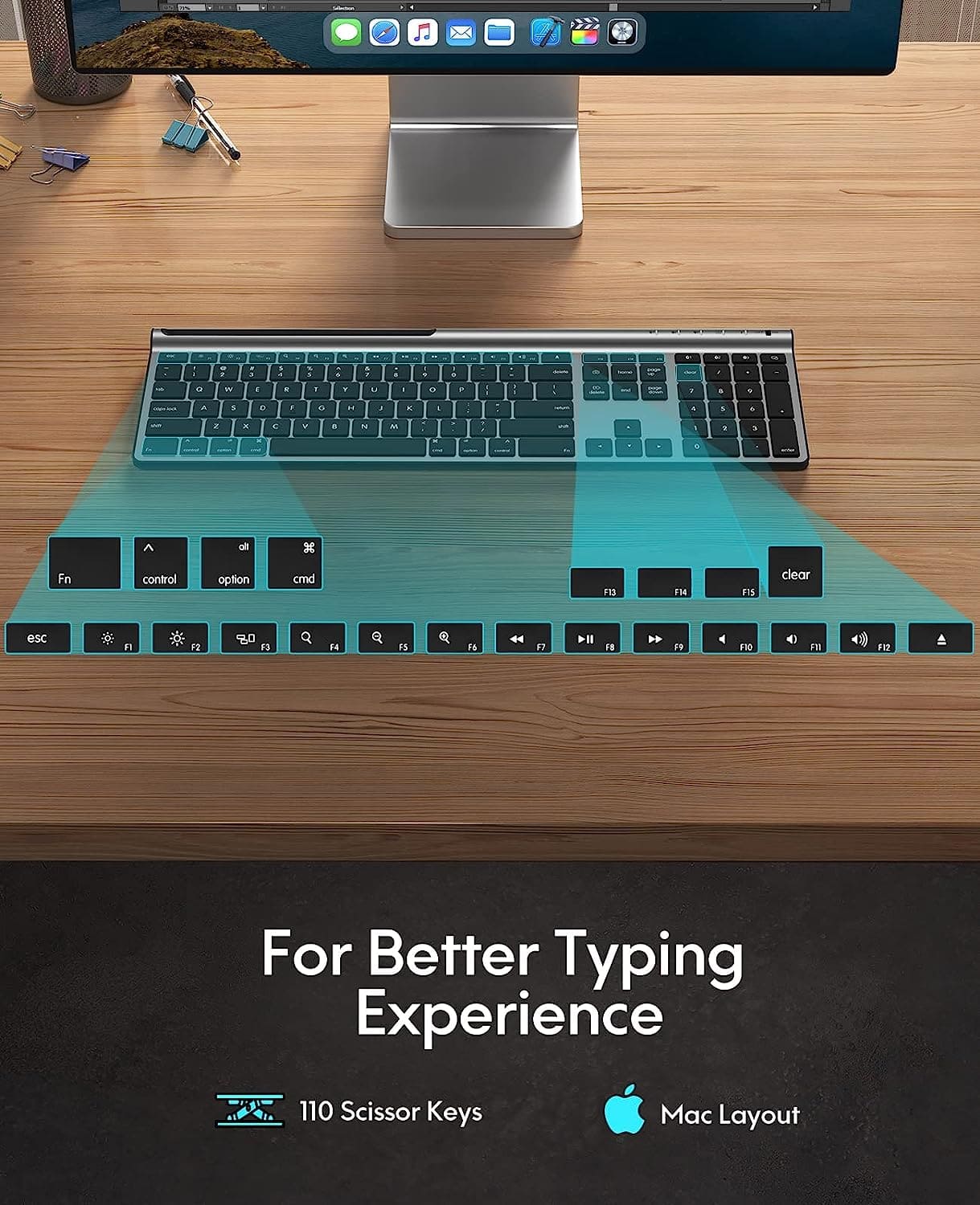 Wireless Bluetooth Keyboard for Mac