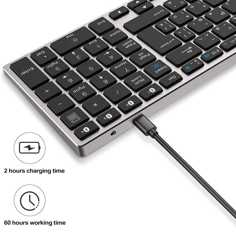 Aluminun Bluetooth Keyboard Apple Style