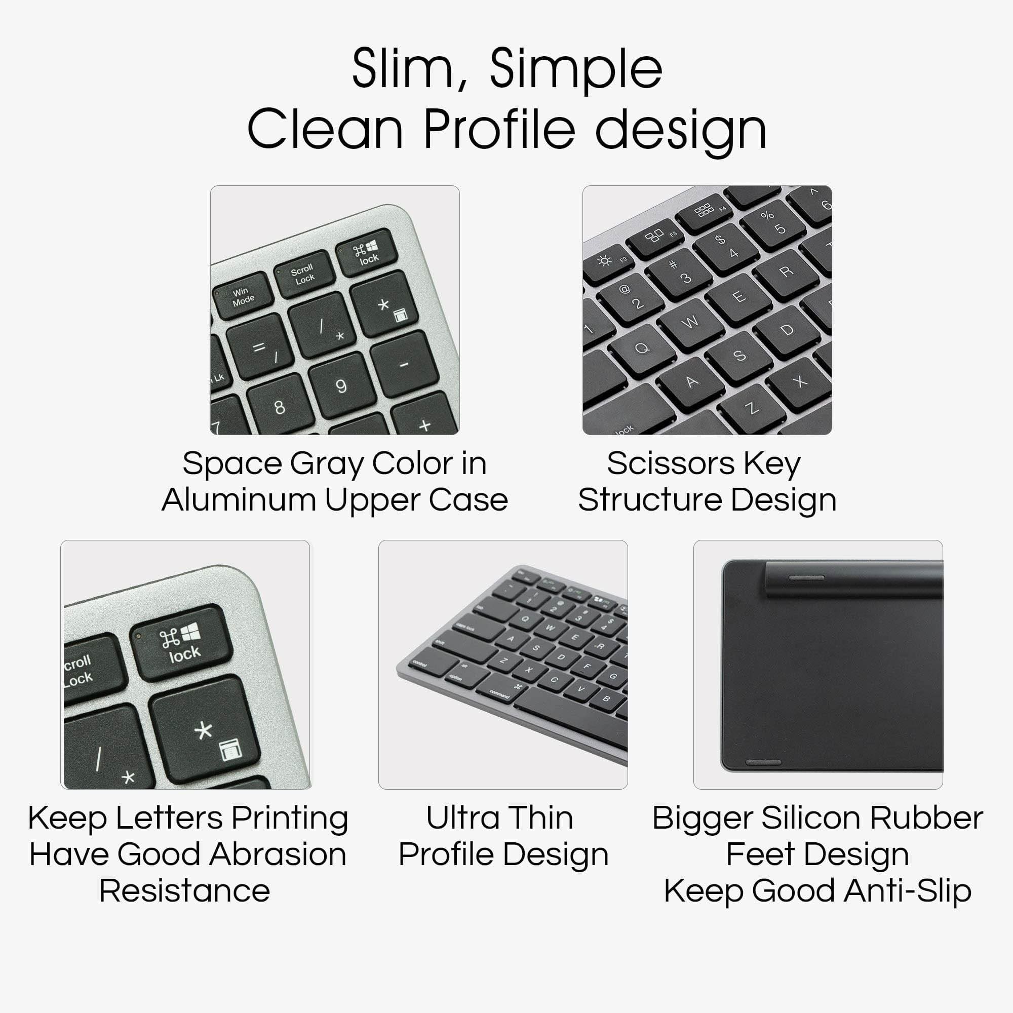 Full Size Bluetooth Keyboard Apple Style