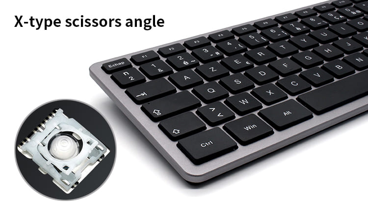 ABS Full Size Bluetooth Keyboard Apple Style