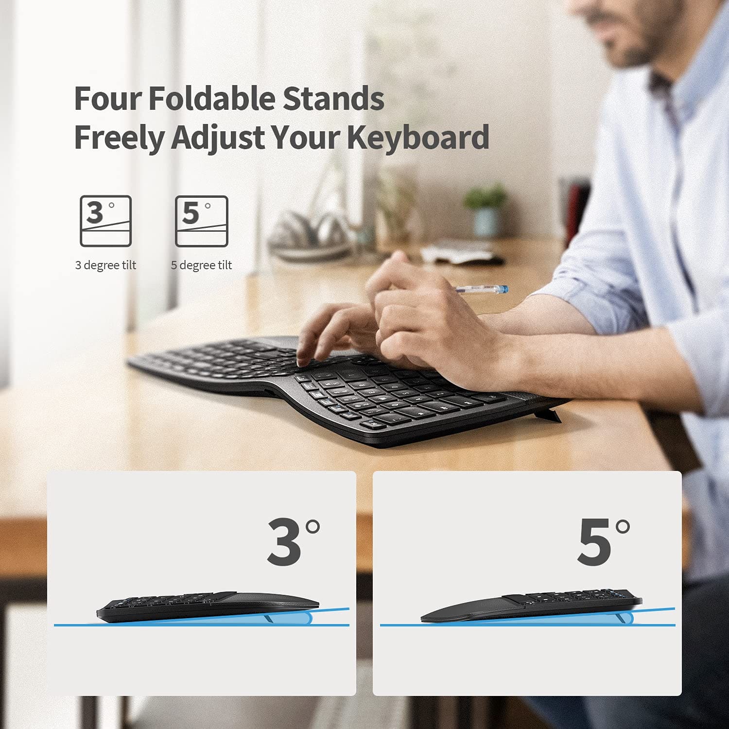 Wireless Ergonomic Keyboard