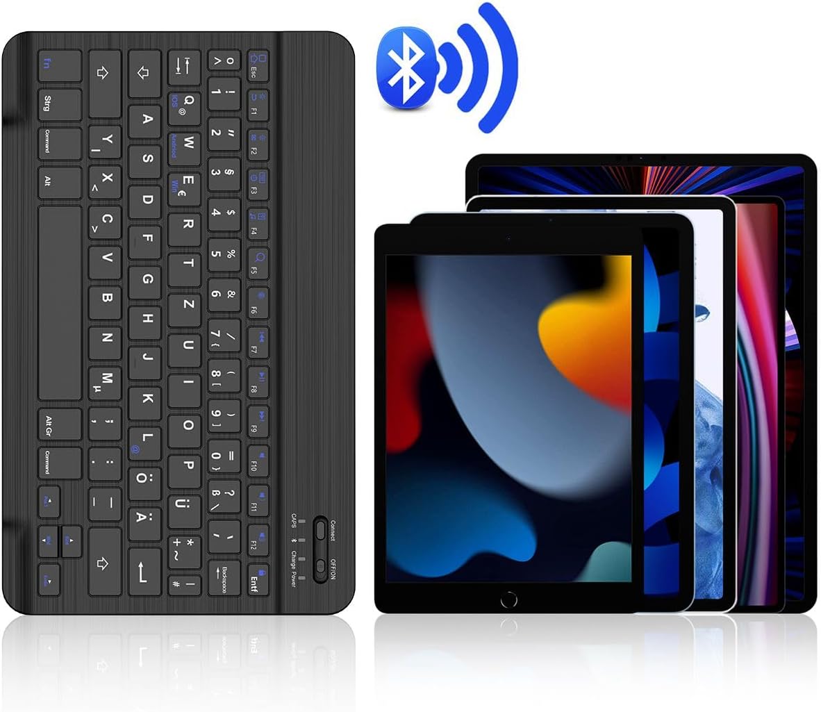 Bluetooth Slim Compact Portable Keyboard