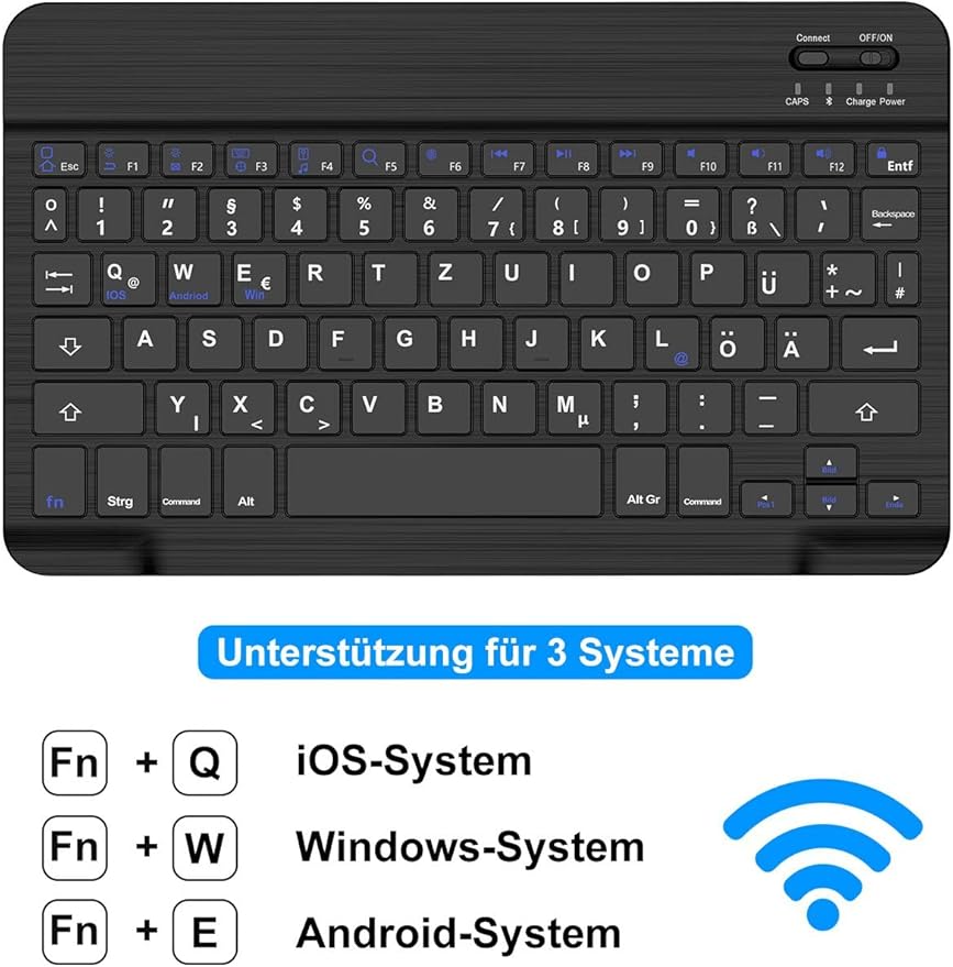 Bluetooth Slim Compact Portable Keyboard