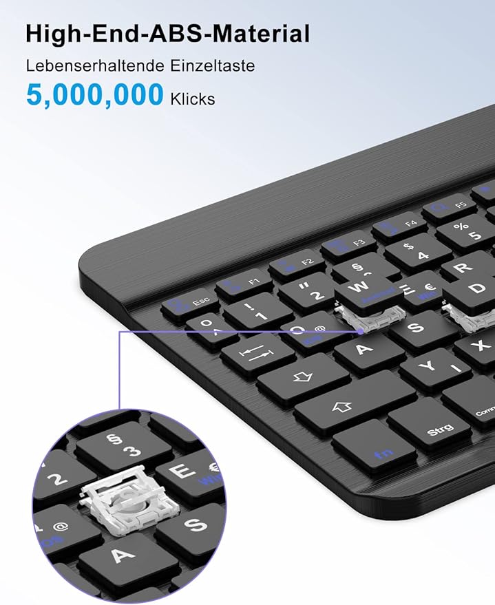 Bluetooth Slim Compact Portable Keyboard