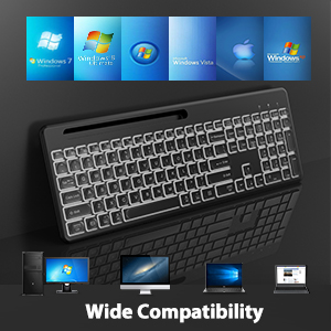 7 Color Backlight Wireless Keyboard