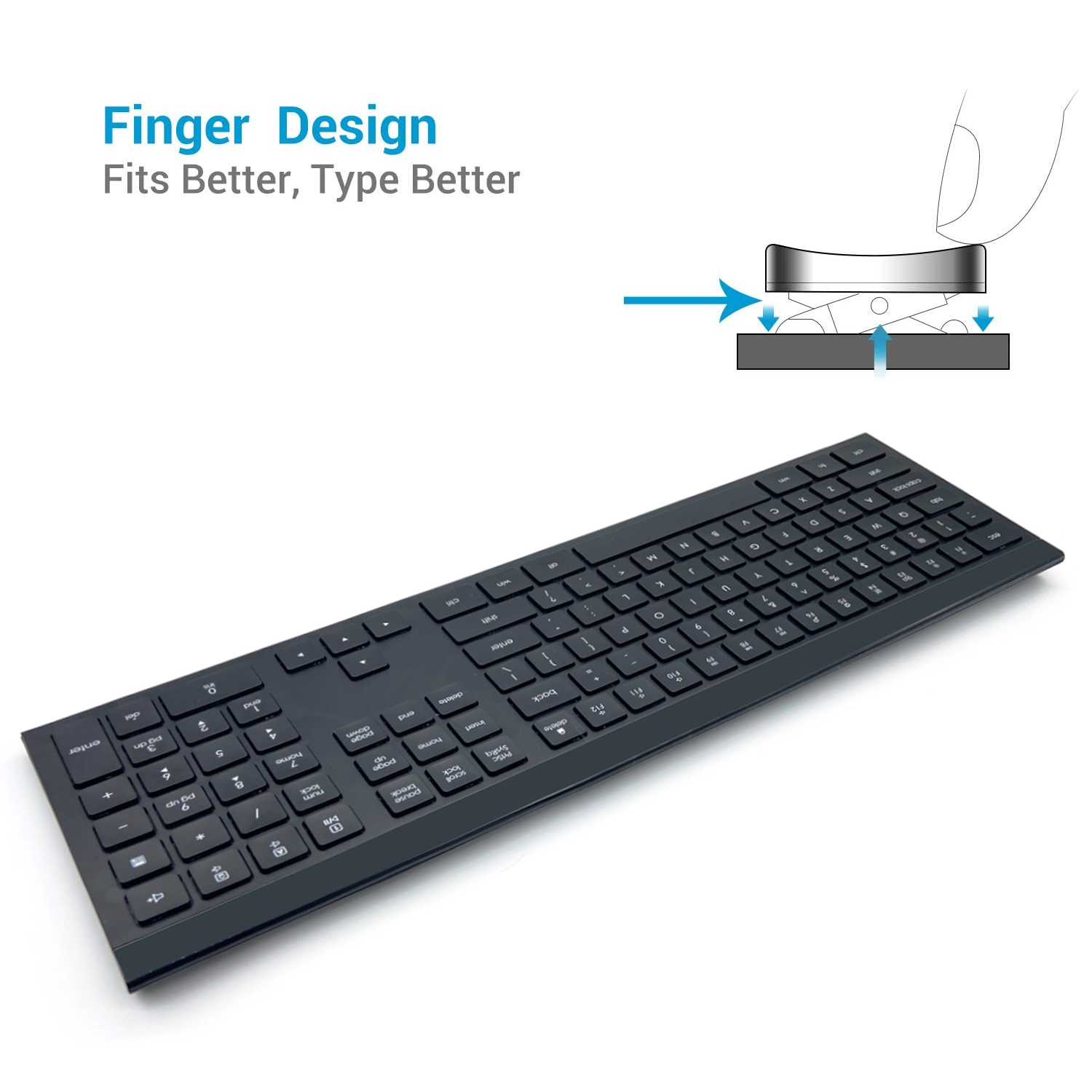Rechargeable Wireless Keyboard