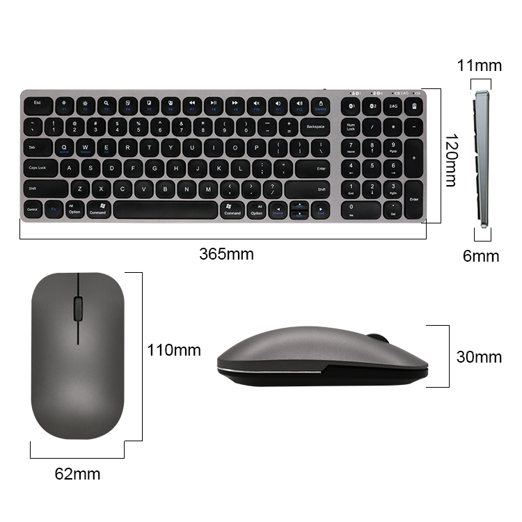 Wireless Keyboard and Mouse Combo