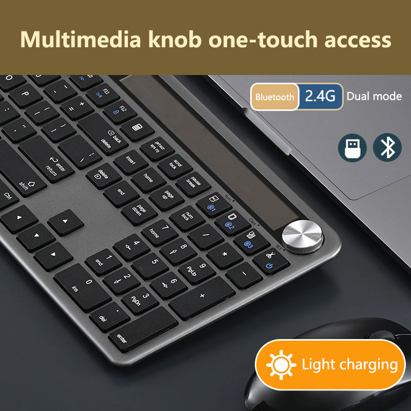 Muliti Bluetooth Solar Keyboard
