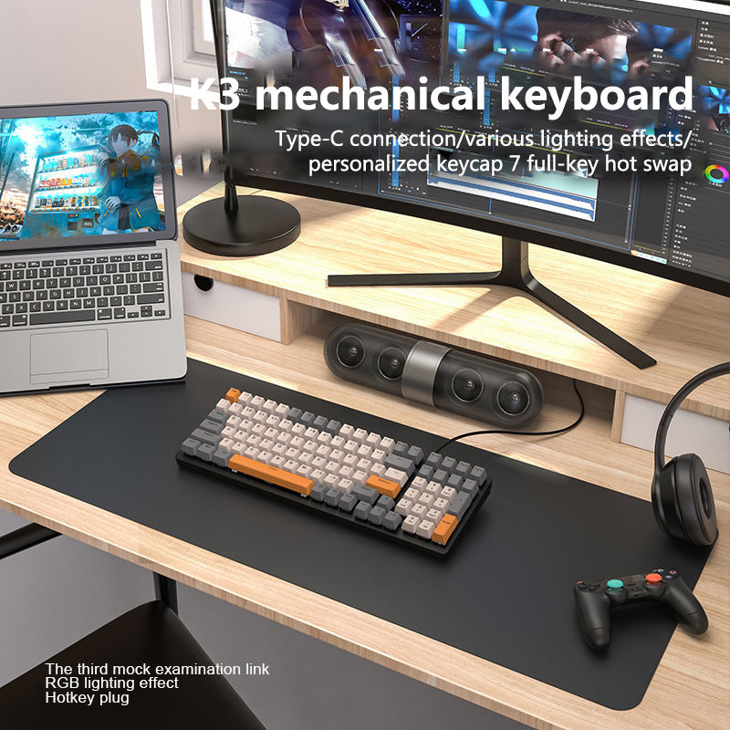 Mechanical Wired/wireless/Bluetooth Keyboard