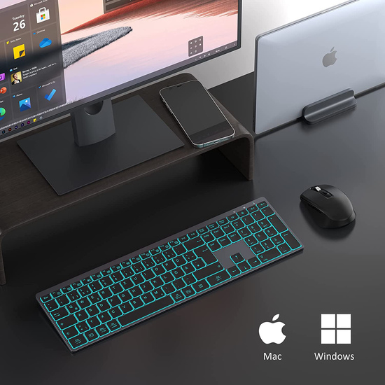 Wireless Keyboard and Mouse Combo