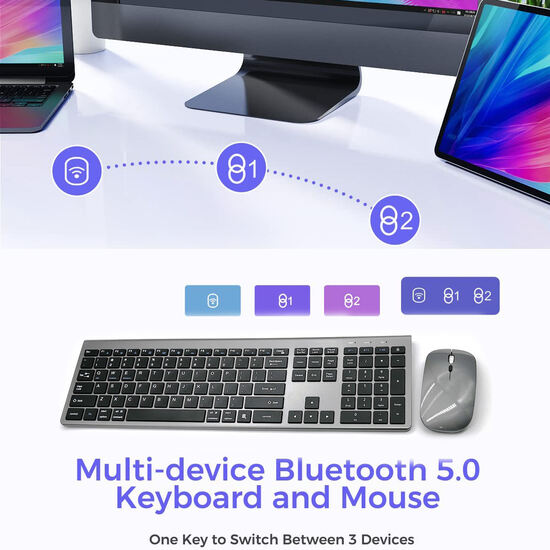 Wireless Keyboard and Mouse Combo