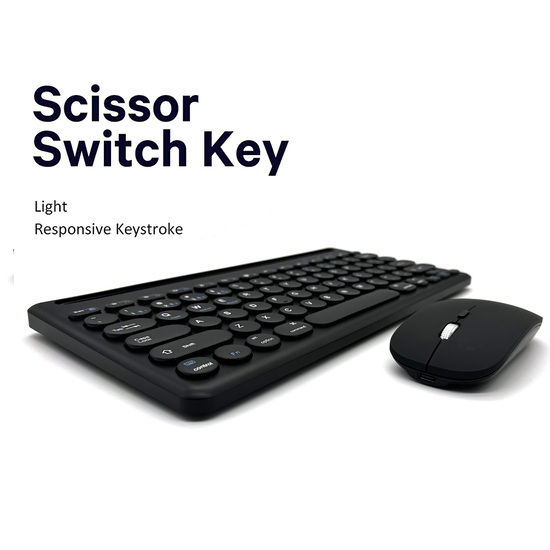 Wireless Multi Bluetooths Keyboard and Mouse Combo