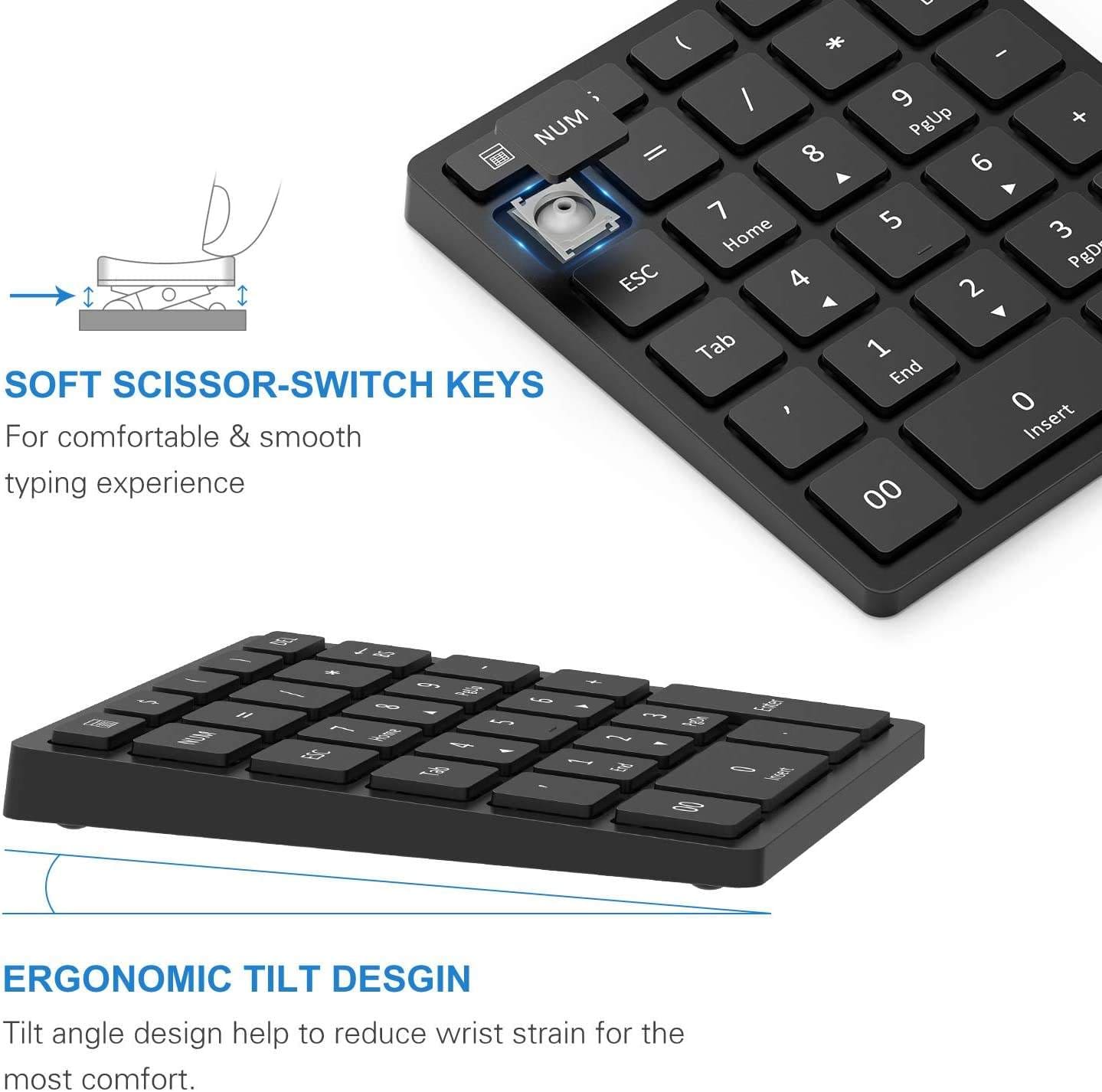 Bluetooth/2.4G numeric keyboard