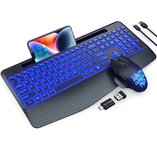 Wireless Gaming Keyboard and Mouse Combo