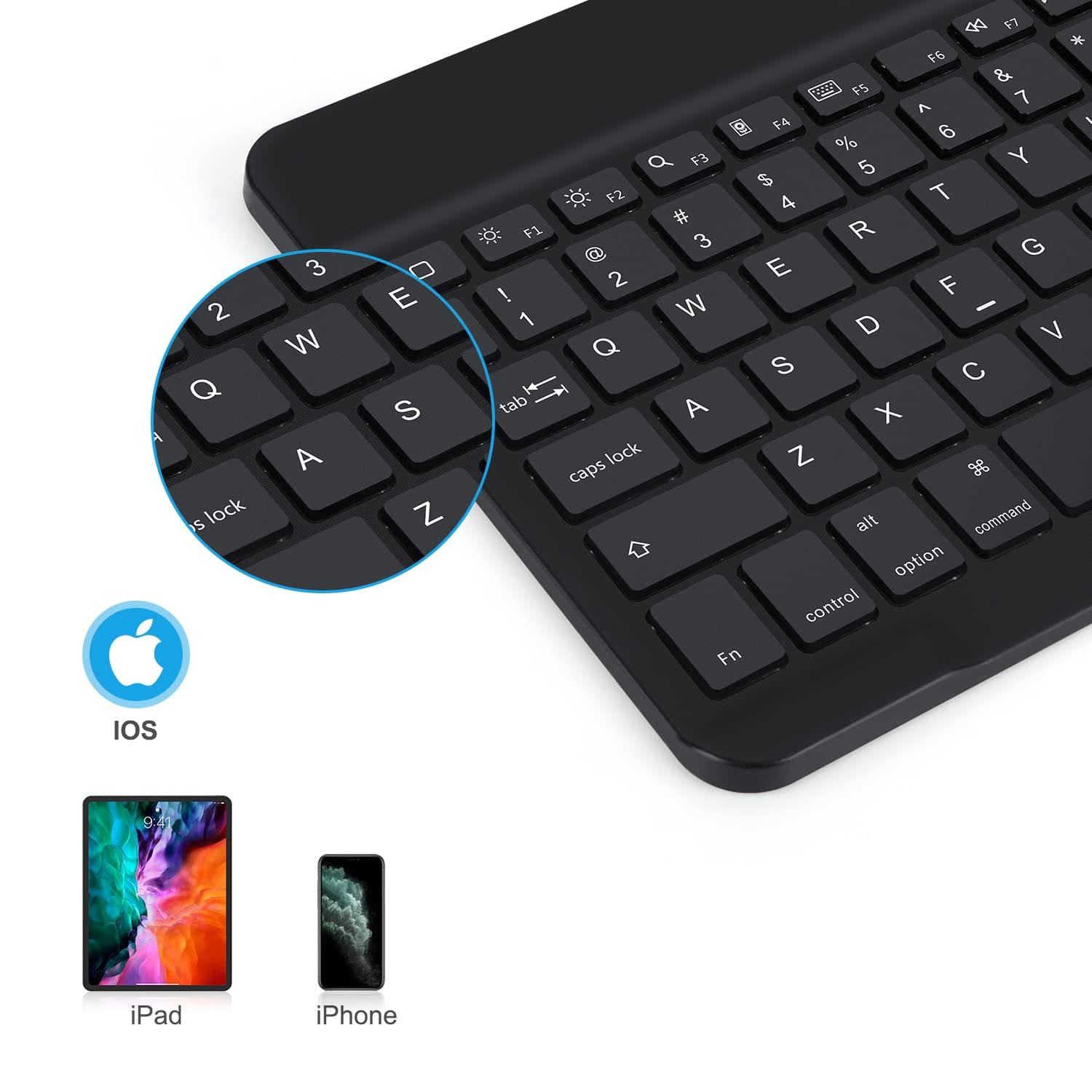 Slim Backlit Bluetooth Keybaord for Tablet