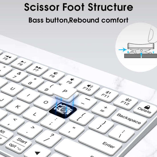 Rechargeable Small Wireless Keyboard Bluetooth