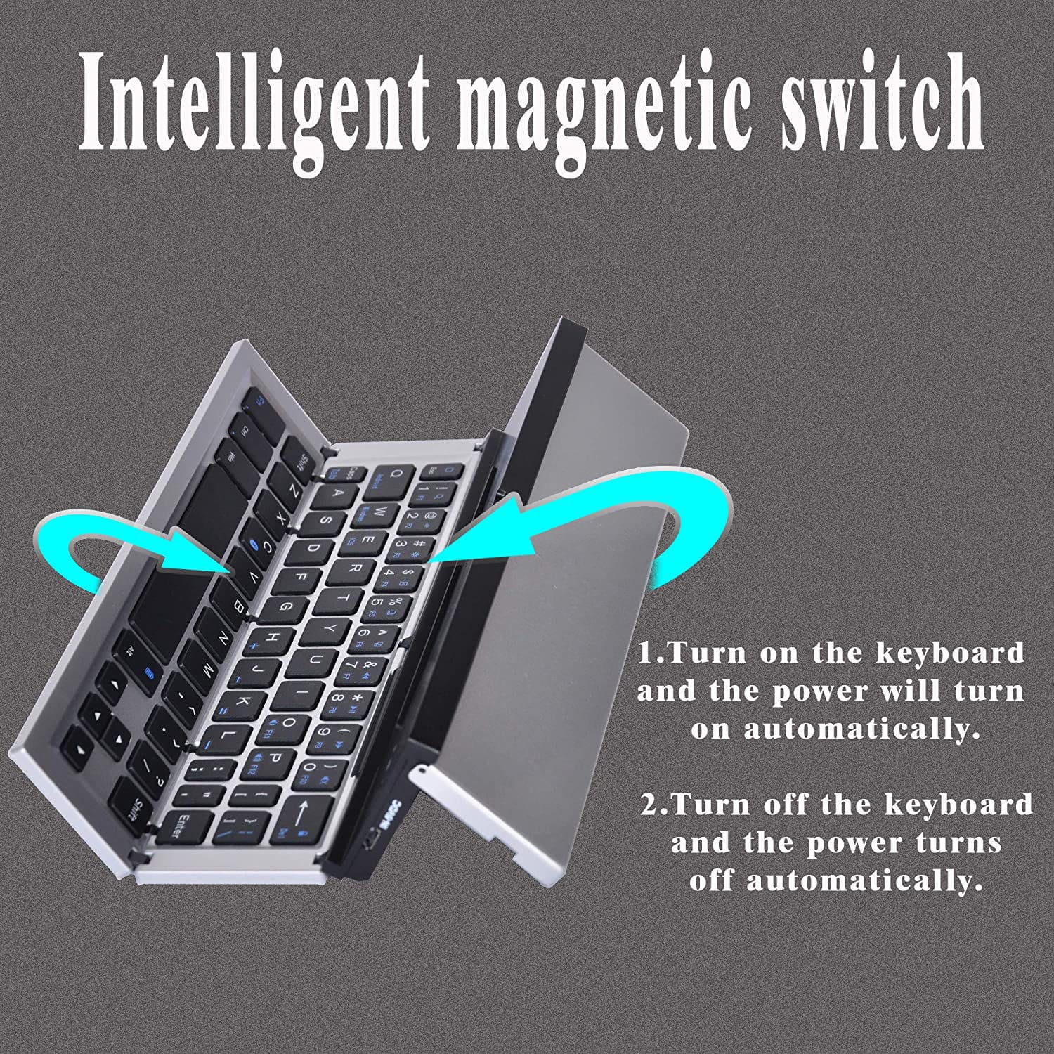 Bluetooth 78 Keys Foldable Keyboard