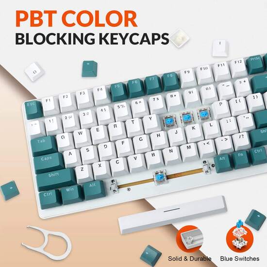 red switches gaming mechanical hotswap keyboard