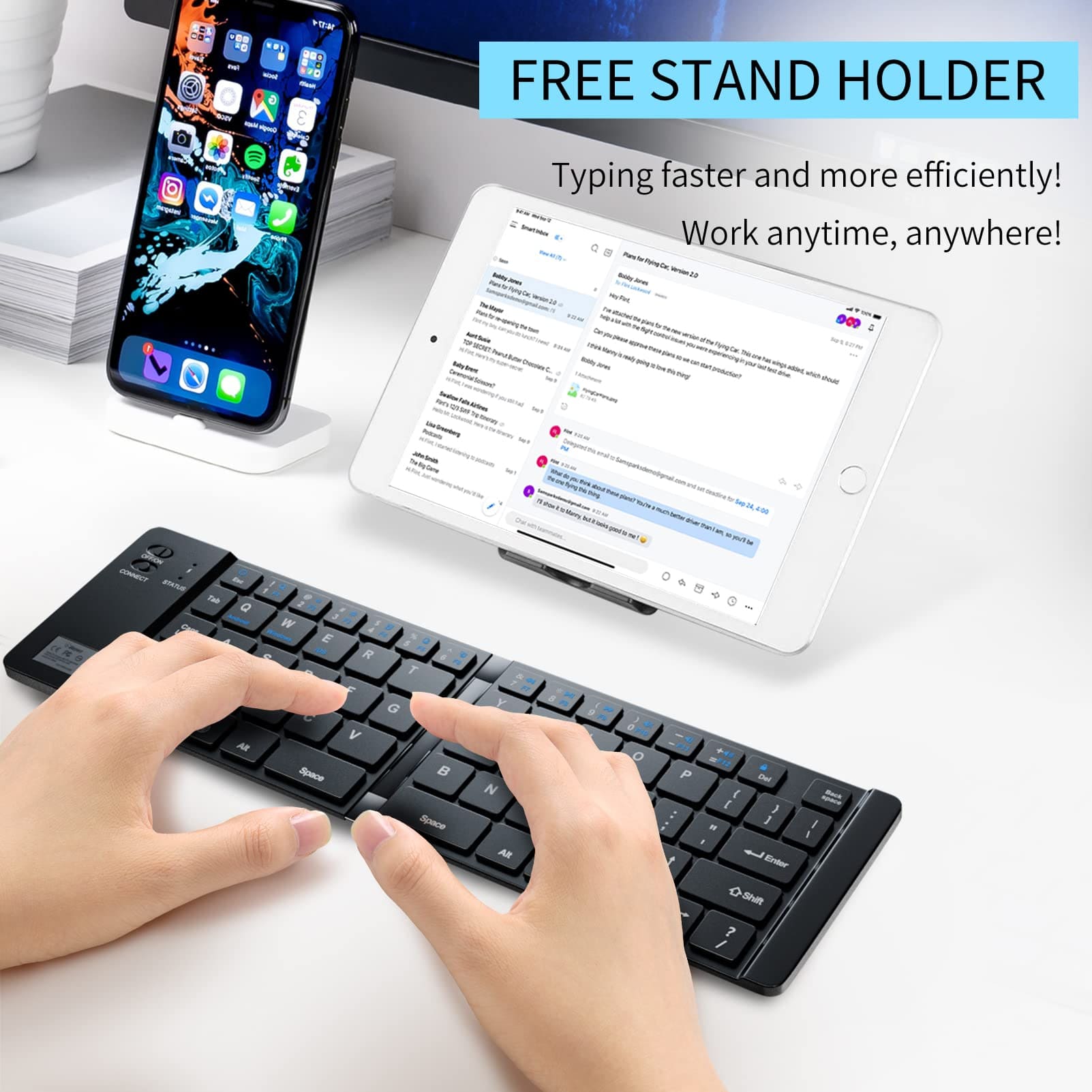 Bluetooth Folding Keyboard for iPhone